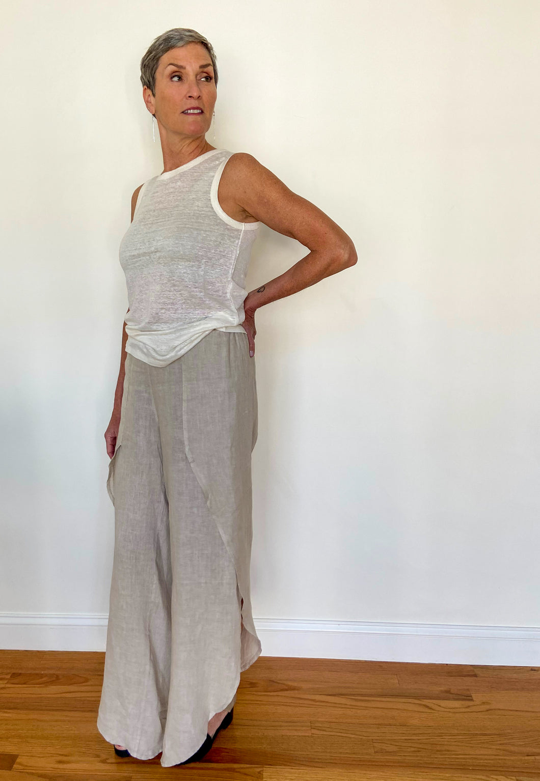 Layla Linen Palazzo Pants